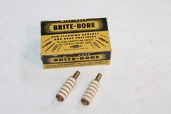NOS 2 Vintage BRITE-BORE 16 Gauge No. 400 Felt Bore Polishers in Original Box