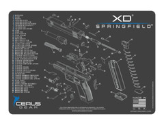 For Springfield XD Armorers Cleaning Mat Cerus Gear PREMIUM Made In USA