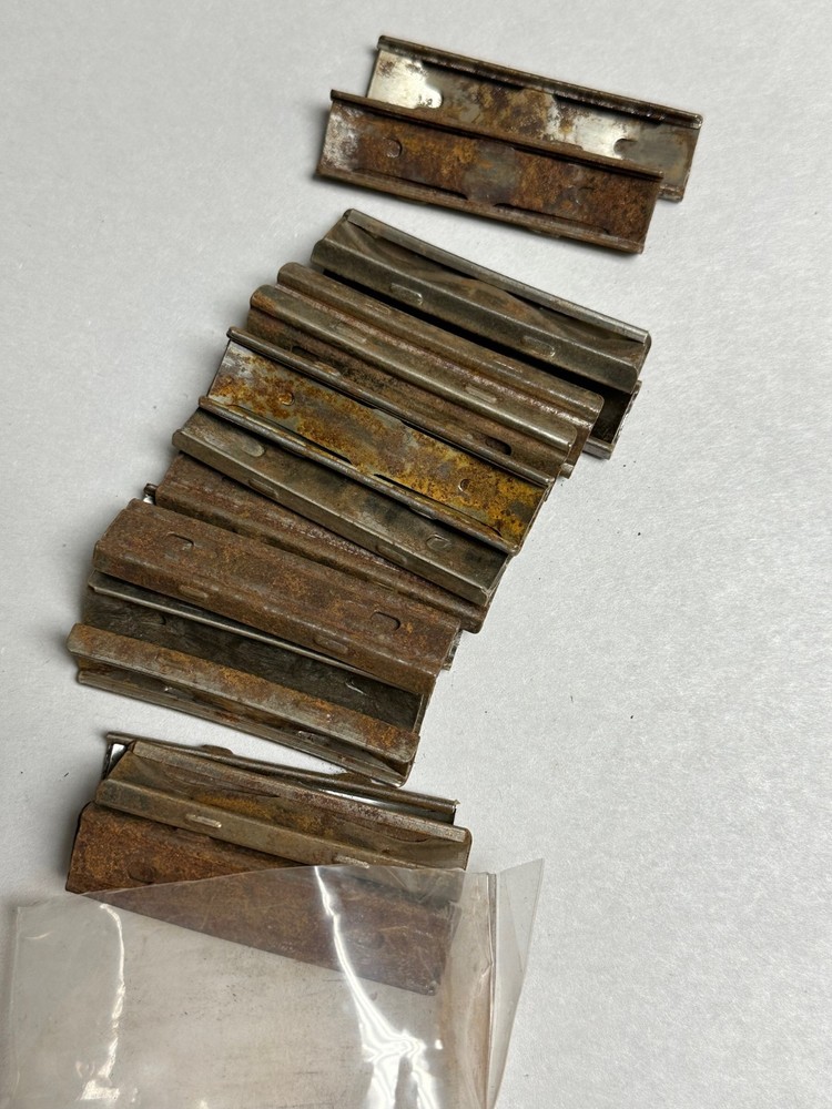 LOT OF 20 RUSTY SWEDISH MAUSER M96 STRIPPER CLIPS.