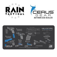 Springfield® Hellcat Pro Instructional Gun Mat Jumbo 12″ X 27″ Cerus Gear Grey