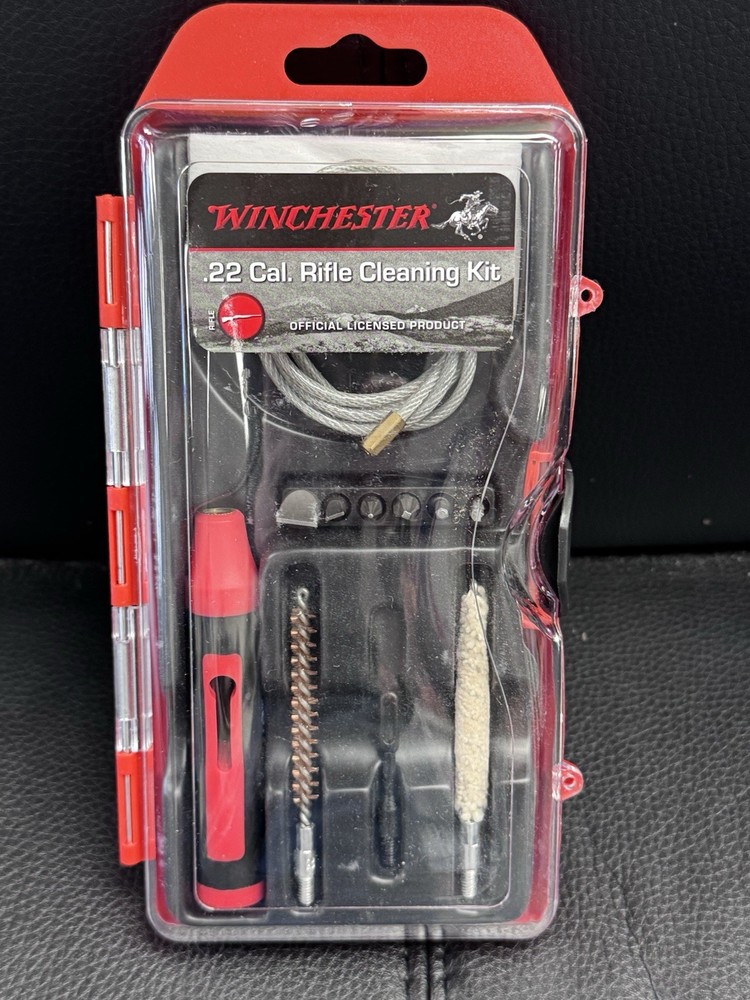 WINCHESTER MINI-PULL MODERN GUN CLEANING KIT – 12 PIECE – 22 LR, NEW