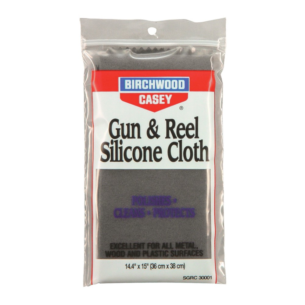 Birchwood Casey 30001 Gun & Reel Silicone Cloth 100% Cotton Flannel 14.4″ x 15″