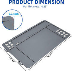 Gun Cleaning Mat, Premium Magnetic Pad with Organizer Parts Tray, Anti-Slip Rubb
