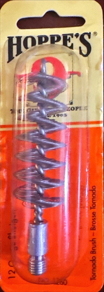 Hoppe’s Tornado Brush 12-Gauge Shotgun Cleaning Stainless Steel Spiral 1260
