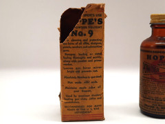 Vtg Hoppe’s No.9 Gun Nitro Powder Solvent Cleaner – almost empty Bottle 2oz
