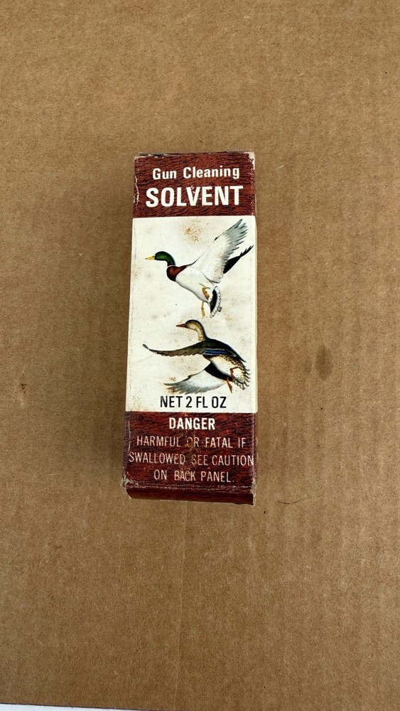 Vintage 1960’s OUTERS GUN CLEANING SOLVENT 7/8 Full Bottle ￼ RARE