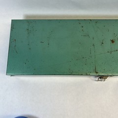 Vintage Challenger Gun Cleaning Case, Sears Oil, Patches, Grease, Bores, Brushes