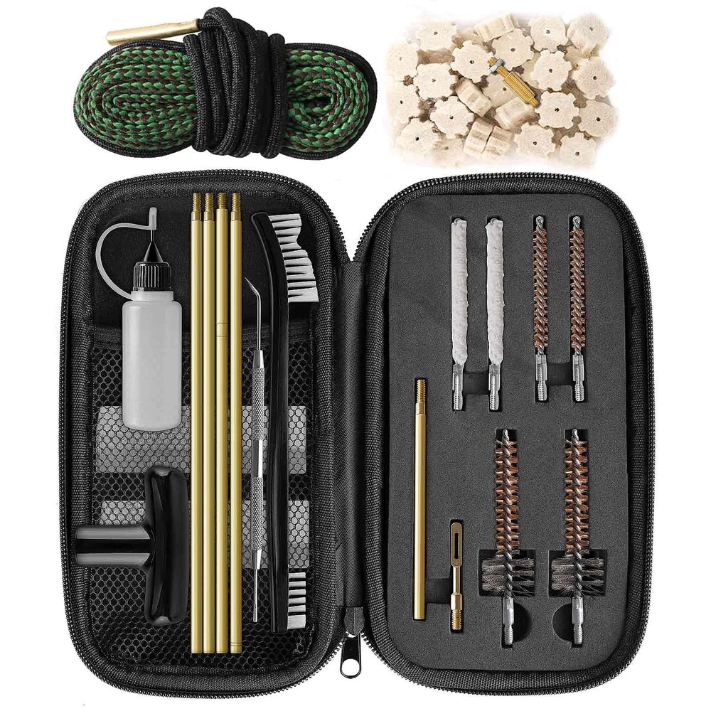 Miaozhun Universal Gun Cleaning Kit for .22 .223Cal 5.56mm .22LR Rifle Black