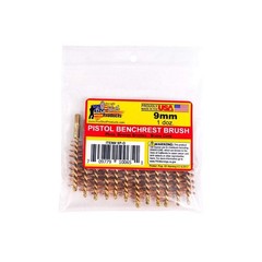 9mm Pistol Brass Bore Brushes – 12 Pack, Bronze Bristles for Gun Cleaning & Main