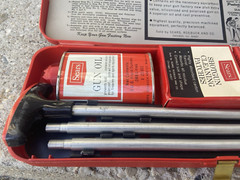 SUPER CLEAN VINTAGE SEARS ROEBUCK 12-16 GAUGE SHOTGUN CLEANING KIT