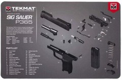 NEW! – TekMat Cleaning Mat for use with Sig Sauer P365 Black TEK-17-SIGP365