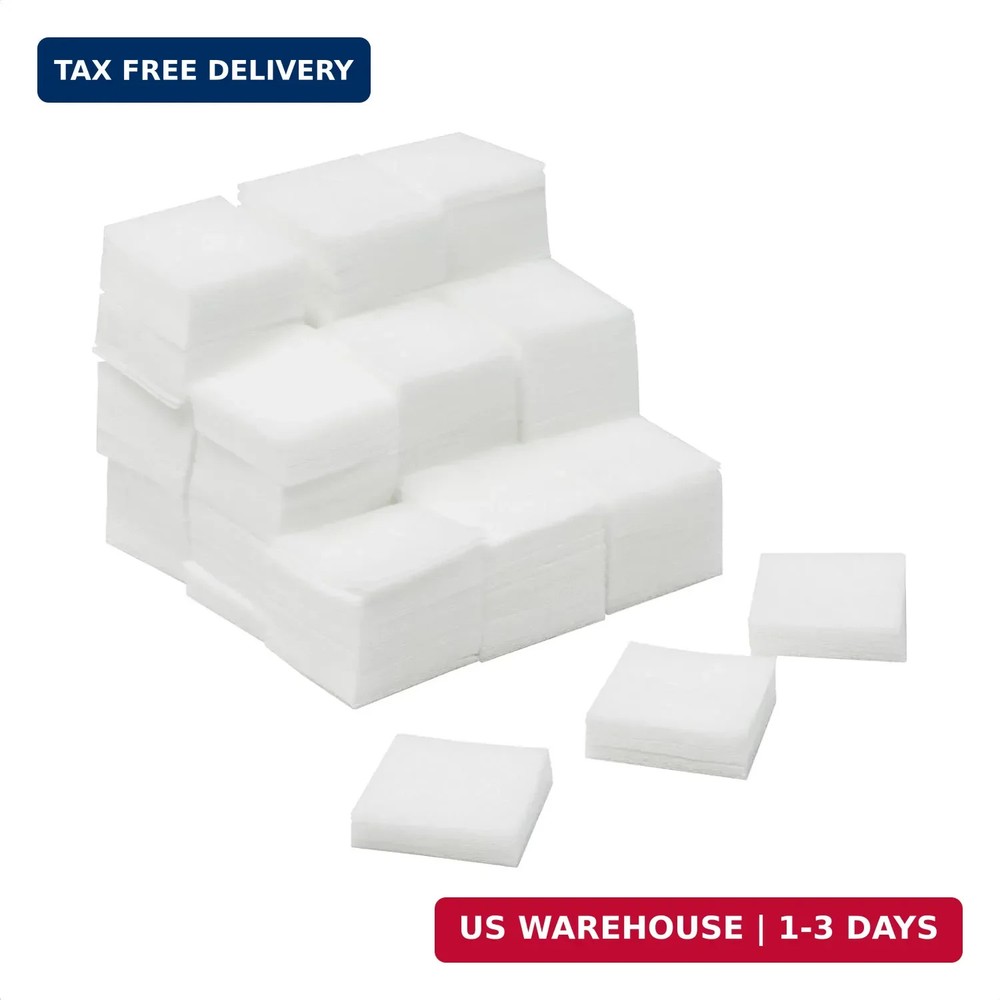 GRITR Square Cleaning Patches – Bulk Pack, Non-Woven, Lint-Free Polyester – Vers