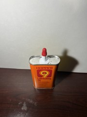 Vintage Hoppe’s Lubricating Oil 3 oz & No. 9 Nitro Powder Solvent 2oz Glass