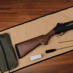 TOURBON Roll-up Rifle Shotgun Cleaning Mat w/Zipper Tool Carry Pouch Soft Padded