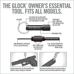 Real Avid 2-in-1 Tool for Glock Handguns, Includes Glock Compatible Front…
