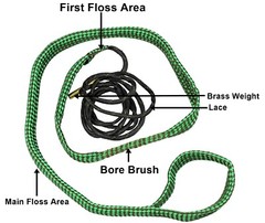 .22 .223 Cal 5.56mm Barrel Cleaning String Rope for Guns, Pistols and Rifles