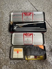 Vintage Outers Gunslick Rifle & Revolver Cleaning Kits Red Tin Lot No. 477