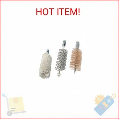 Hoppe’s 3-Pack Phosphor Bronze Brush/Swab Kit for 12 Guage Shotgun, Card