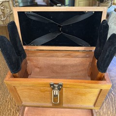 Outers Wood Gun Cleaning Tool Chest Storage Box Oak Finish Latch Drawer 70084