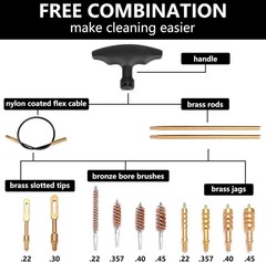Universal Handgun Cleaning kit .22,.357,.38,9mm,.45 Caliber Pistol Cleaning Kit