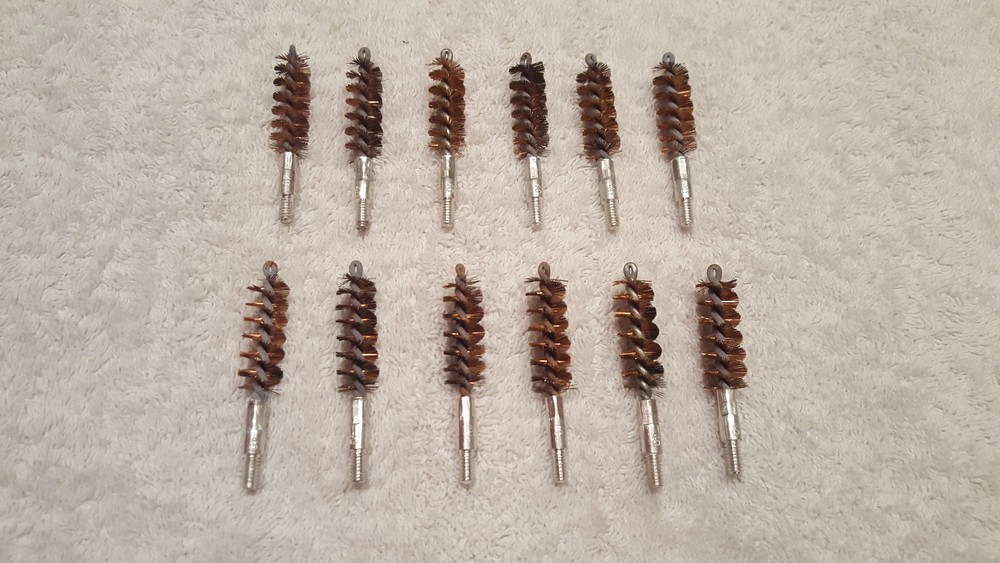 Bore Cleaning Brushes (12) for .40 .41 Caliber Guns 10mm 40 S&W/.41 Cal. Pistol