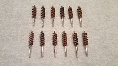 Bore Cleaning Brushes (12) for .40 .41 Caliber Guns 10mm 40 S&W/.41 Cal. Pistol