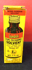 Vintage Outers Gunslick Gun Cleaning Empty Solvent Bottle in Box