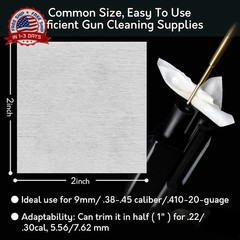1800/1000/600 Gun Cleaning Patches – 2″ and 3″ Pre-Cut Cleaning Patch for Firear