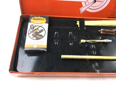 Vintage Original Marble’s pistol gun cleaning kit 728 .38 cal steel case 315878