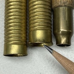 Vintage Wood & Brass 3 Piece Shotgun Cleaning Rod With Soft Tip