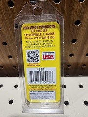 PRO SHOT 45 Cal Chamber Brush Item #45BC