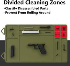 Gun Cleaning Mat, Anti-Slip Rubberized Maintenance Mat 42cm*24cm