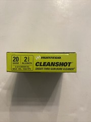Huntego 20 Gauge CleanShot Shoot-Thru Gun Bore Cleaner ~ NEW ~ 4 Pack Of Shells