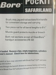 KleenBore/Safariland PocKIT Handgun Cleaning Kit .40/.41/10mm RN# POC 224
