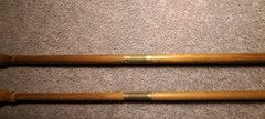 Vintage Gun Cleaning Rod – Wood & Brass – Two Rods Two Tips