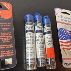 8 New Rifle And Pistol Wool Mops And Bore Brushes
