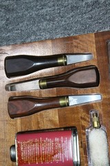 Vintage Orvis Wood Burl 12 Gauge Shotgun Cleaning Kit Presentation Box