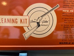 Vintage Marble’s Gun Cleaning Kit Steel Case w Original Box Gladstone MI Empty