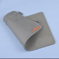 Grey Anti-slip Gun Maintenance Mat, Rubberized Repair Cleaning Pad 15.9″ x 9.8″