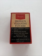 Vintage Sears Shotgun Cleaning Patches Empty Great For Display