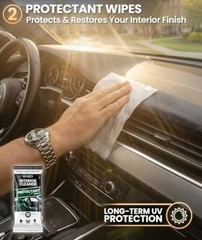 Car Wipes Interior Cleaning Kit -3-in-1 Car Cleaning Wipes 3 Pack (90 Wipes)