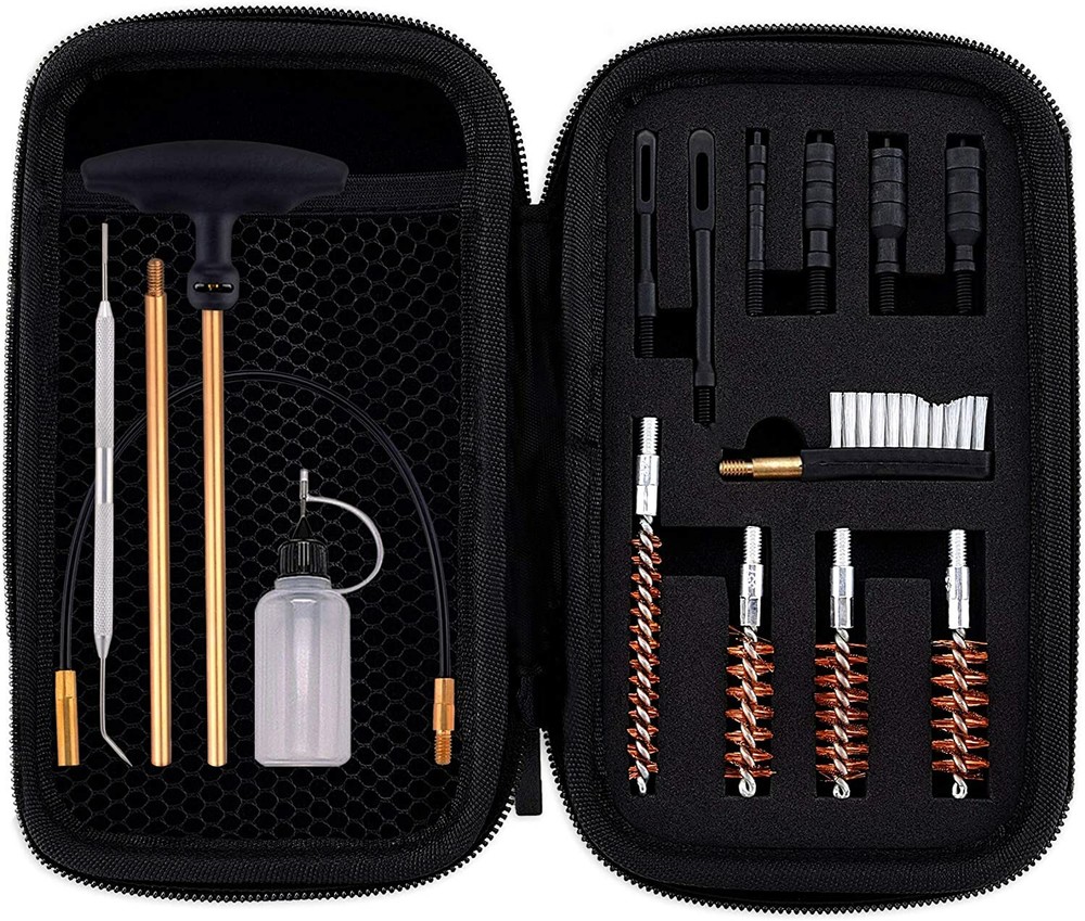 Handgun Cleaning kit .22.357.38 9mm.45 .40 Caliber Cleaning Tools Oil Bottle