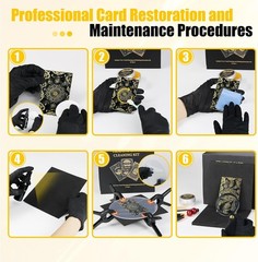 Card Care Cleaning Kit 17-in-1 Card Polishing Restoration Kit for Trading Cards