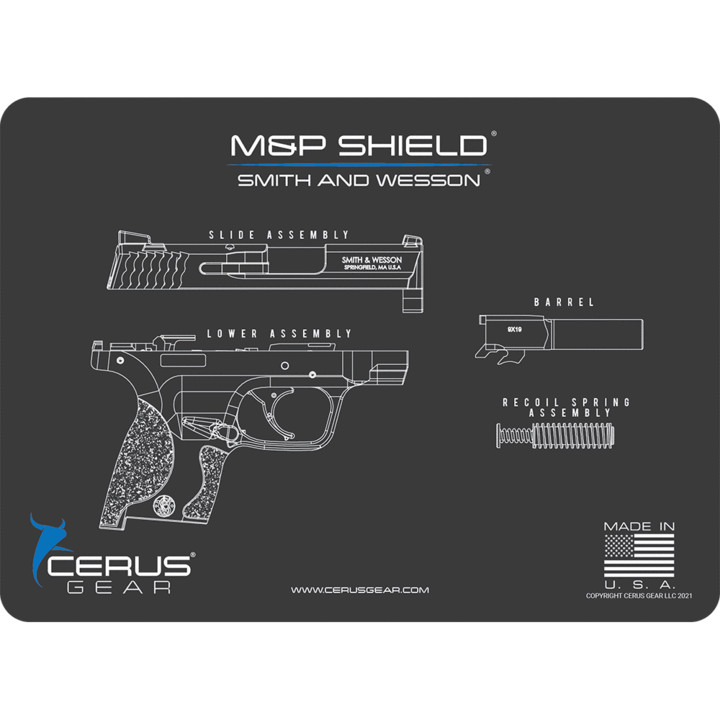 For Smith & Wesson M&P Shield EDC Cerus Gear Every Day Carry Mat 8.75″ X 12″