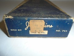 Vintage J.C. HIGGENS “.22 CAL” RIFLE CLEANING KIT – No. 723 – Used but Complete