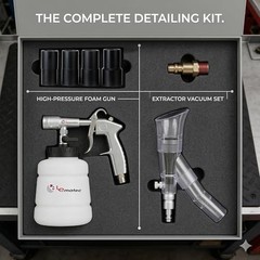 High Pressure Foam Cleaning Gun & Extractor Vacuum Set for Car Detailing, Uphols