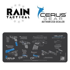 Springfield® Hellcat Instructional Gun Mat Jumbo 12″ X 27″ Cerus Gear Grey