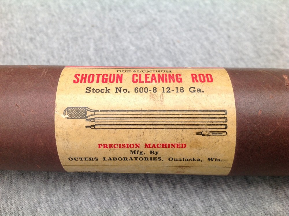 Vintage Outers Duraluminum Aluminum 12-16 Gauge Shot Gun Cleaning Rod No 600-8