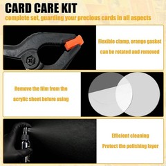 Card Cleaning Kit with Fixing Jig EVA Foam Shaping Tools for Sports and Trading
