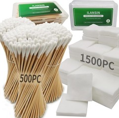 1700PCS gun cleaning supplies—1500PCS Gun Cleaning Patches 200PCS Gun Cleaning
